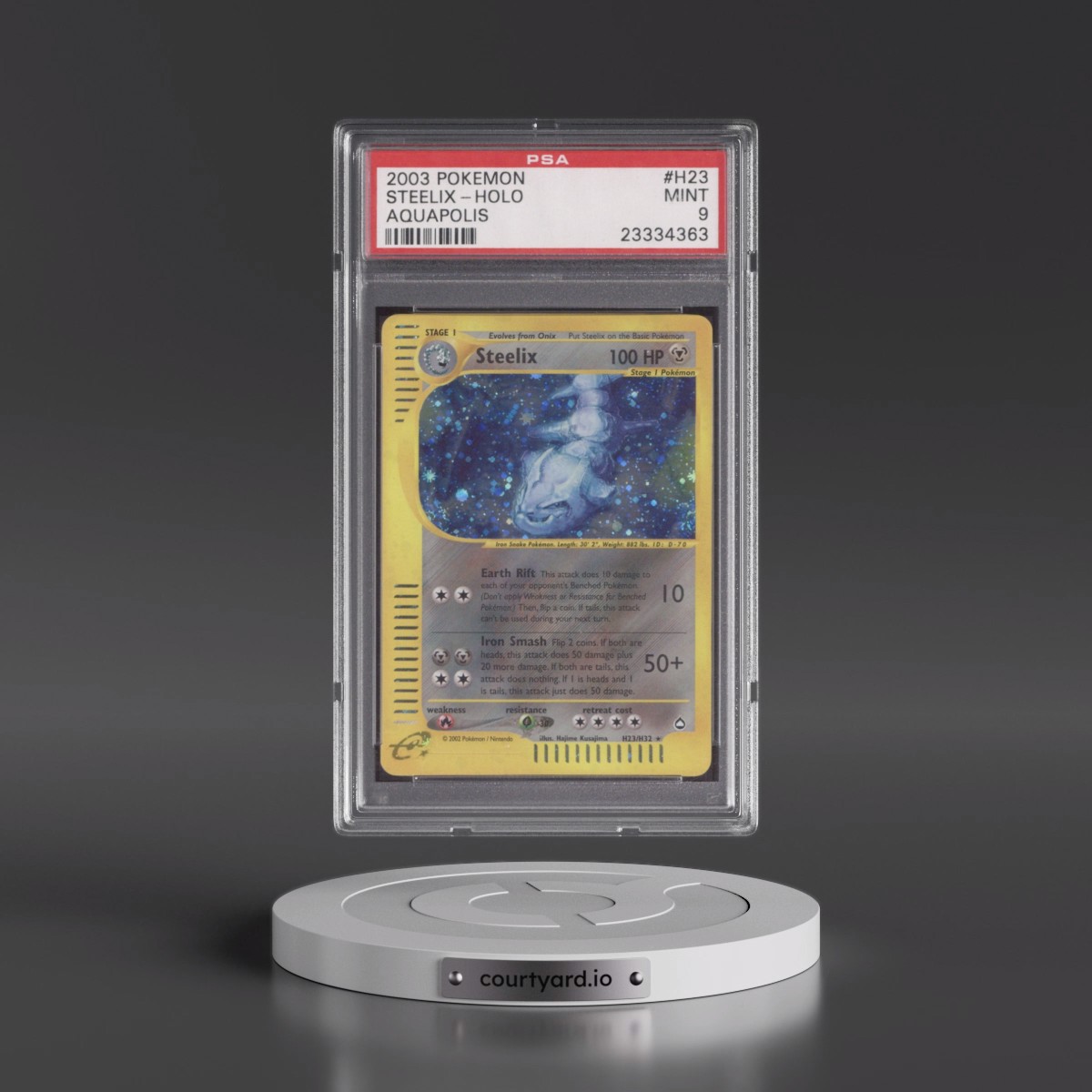 2003 Steelix - Pokémon Pokémon Aquapolis PSA 9 MINT